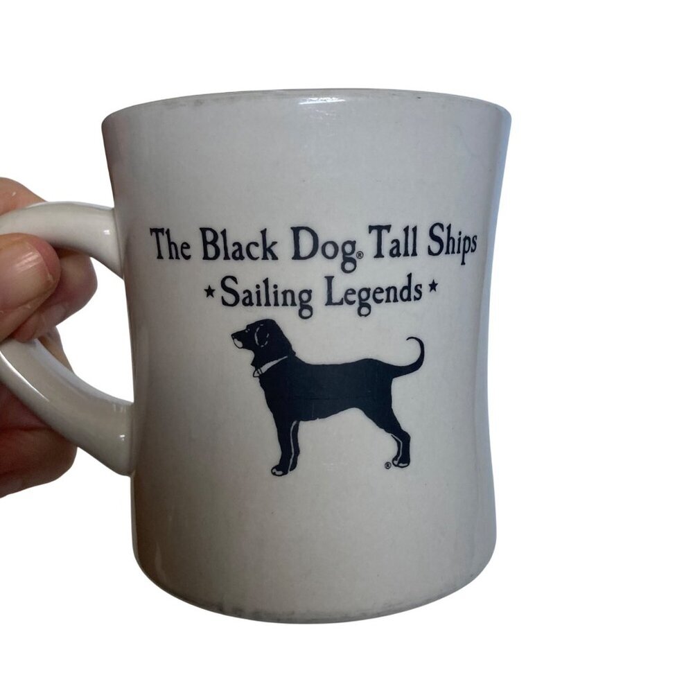 Marthas Vineyard The Black Dog Tall Ships Diner Mug Sailing New England Icon